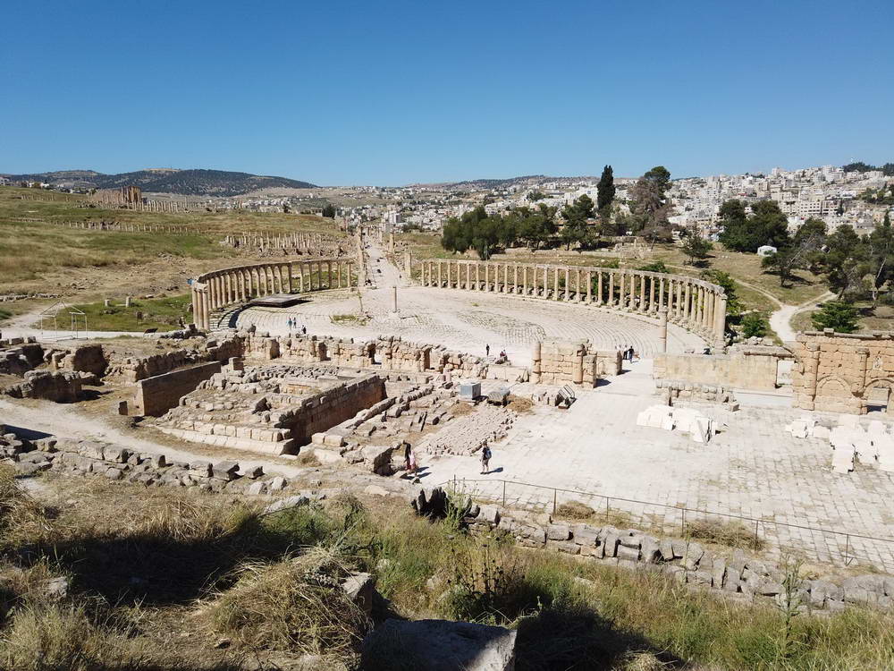 The Oval Plaza in Jerash – Iconic colonnaded forum